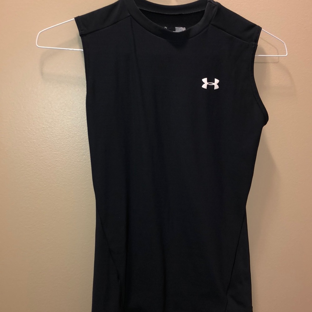 Boys sleeve less compression shirt